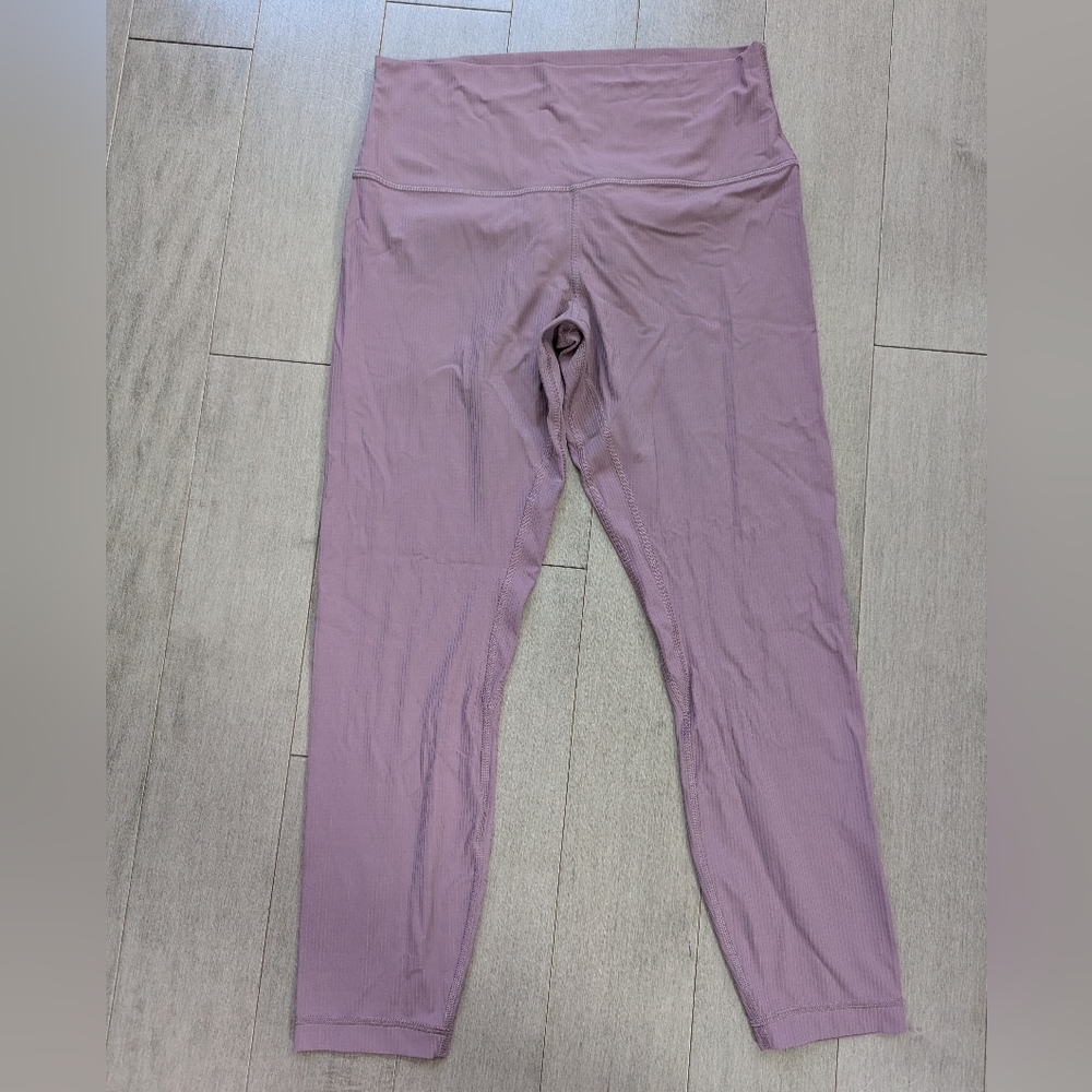 Lululemon Align Ribbed Legging Purple Ash Size 10 - Picture 3 of 12